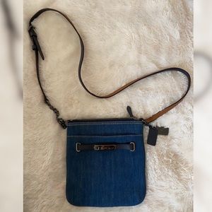 Denim Coach Crossbody Bag